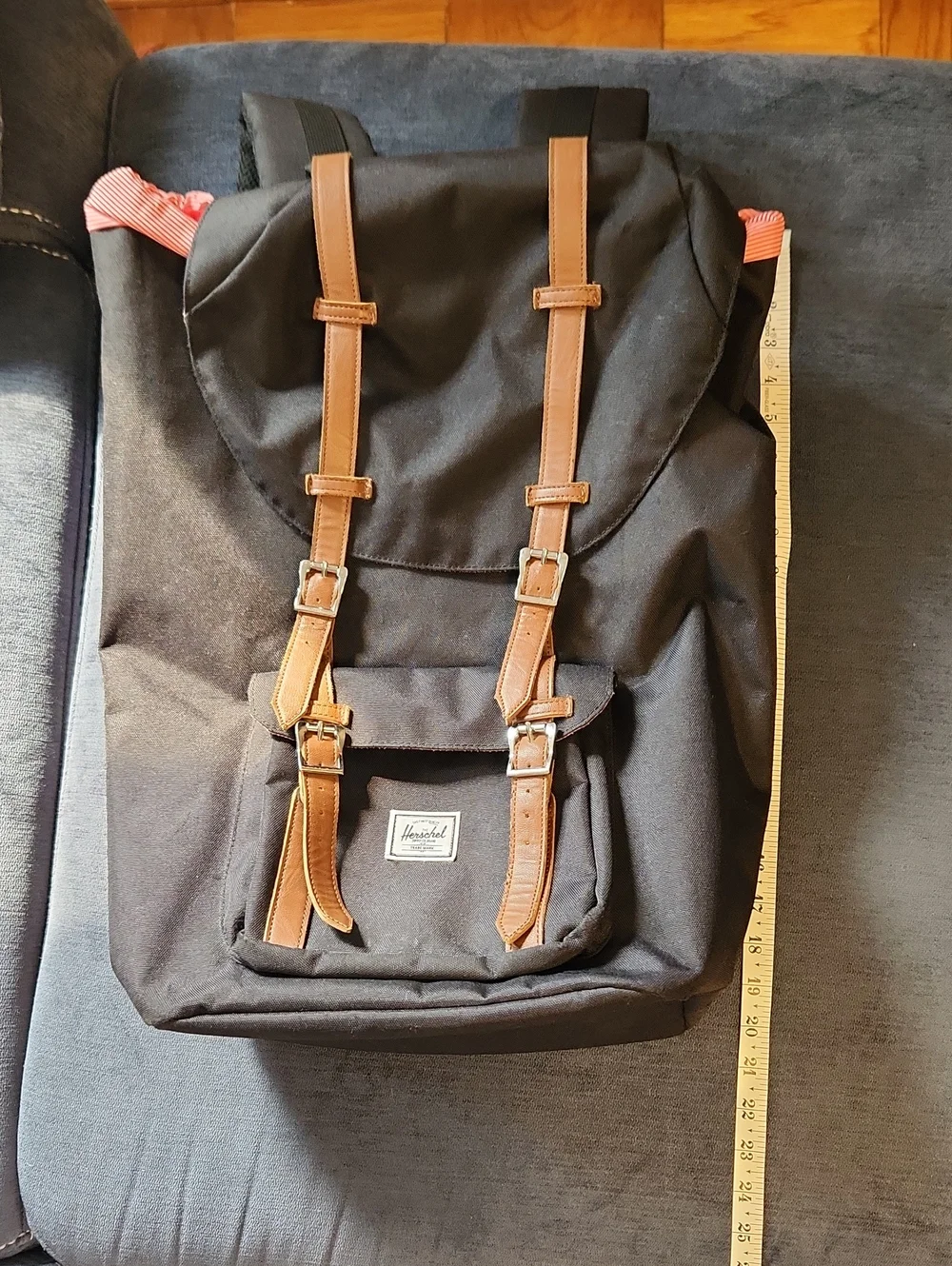Herschel Black & Tan Little America Backpack